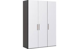 Goossens Kledingkast Easy Storage Ddk, Kledingkast 153 cm breed, 220 cm hoog, 3x glas draaideur