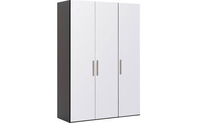 Goossens Kledingkast Easy Storage Ddk, Kledingkast 153 cm breed, 220 cm hoog, 3x glas draaideur