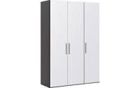 Goossens Kledingkast Easy Storage Ddk, Kledingkast 153 cm breed, 220 cm hoog, 3x glas draaideur