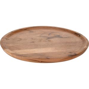 Kaarsenplateau - rond - hout - D28 cm - kaarsenbord