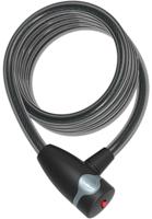 CONTEC Ct coiled cab.lock ecoloc 12mm x 185cm black
