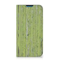 iPhone 14 Pro Max Book Wallet Case Green Wood