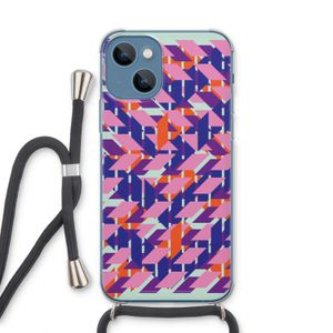 Skew Blush 3: iPhone 13 Transparant Hoesje met koord
