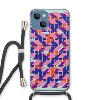 Skew Blush 3: iPhone 13 Transparant Hoesje met koord