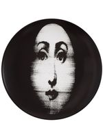 Fornasetti assiette Tema e Variazioni à imprimé en porcelaine - Noir - thumbnail