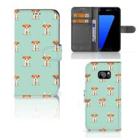 Samsung Galaxy S7 Edge | Telefoonhoesje | Met pasjeshouder | Pups