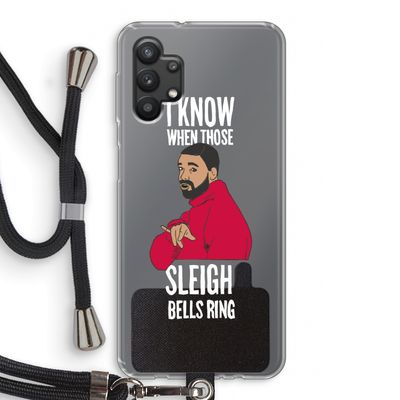 Sleigh Bells Ring: Samsung Galaxy A32 5G Transparant Hoesje met koord