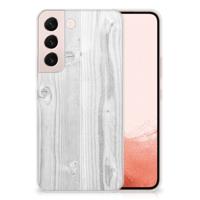 Samsung Galaxy S22 | Bumper Hoesje | White Wood
