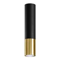 Plafondlamp LOOPEZ zwart/goud