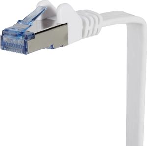 Renkforce RF-4149843 RJ45 Netwerkkabel, patchkabel CAT 6A U/FTP 3.00 m Grijs Zeer flexibel, Snagless, Vlambestendig 1 stuk(s)