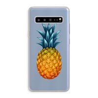 Grote ananas: Samsung Galaxy S10 5G Transparant Hoesje
