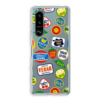 Fruitsticker: Sony Xperia 5 III Transparant Hoesje
