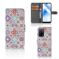OPPO A16/A16s/A54s | Bookcase | Tiles Color | Portemonnee hoesje
