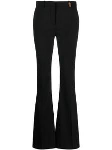 Versace pantalon évasé Medusa '95 en laine stretch - Noir