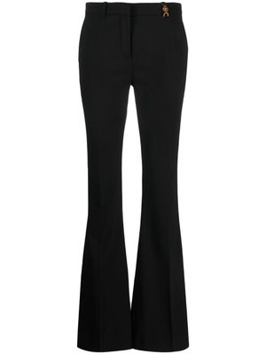 Versace pantalon évasé Medusa '95 en laine stretch - Noir
