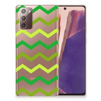 Samsung Note 20 TPU bumper Zigzag Groen - thumbnail