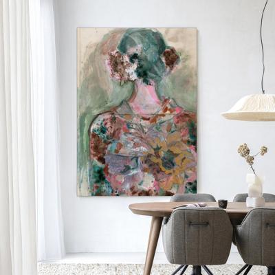Urban Cotton Wandkleed 'Eclectic' 110 x 145cm in Frame - black