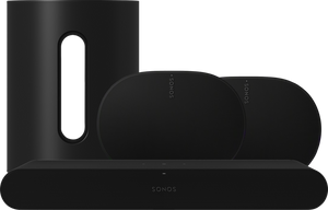 Sonos Ray Zwart + Era 300 Zwart + Sub Mini Zwart