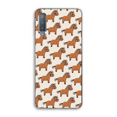 Pony: Samsung Galaxy A7 (2018) Transparant Hoesje