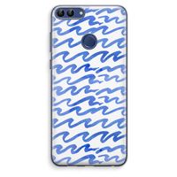 Blauwe golven: Huawei P Smart (2018) Transparant Hoesje