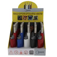 5x stuks gas/bbq/keuken aanstekers navulbaar 12 cm