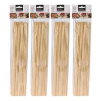 BBQ Sate/spiesjes prikkers - 200x - bamboe hout - 40 cm - spiezen - satestokjes