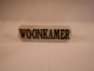 Deurbordje woonkamer