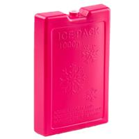 Koelelementen van 1000 gram - roze - 22 x 14.5 x 3.5 cm - voor koeltas en koelbox