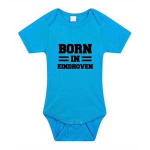 Born in Eindhoven cadeau baby rompertje blauw jongens 92 (18-24 maanden)  -