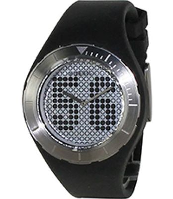 Horlogeband Fossil JR1210 Onderliggend Silicoon Zwart