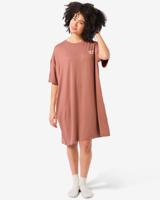HEMA Oversized Nachthemd Lichtbruin (lichtbruin)
