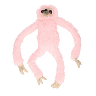 Nature Planet Pluche luiaard - roze - knuffel - 60 cm - bosdieren knuffel - speelgoed Nature Planet Pluche luiaard - roze - knuffel - 60 cm - bosdieren knuffel - speelgoed