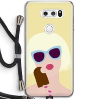 Ice cream: LG V30 Transparant Hoesje met koord