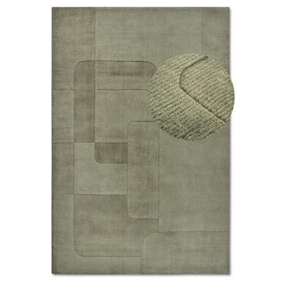 Wollen Vloerkleed Charlotte - Groen maat: 150x80cm - materiaal: Wol - Dekbed-Discounter.nl
