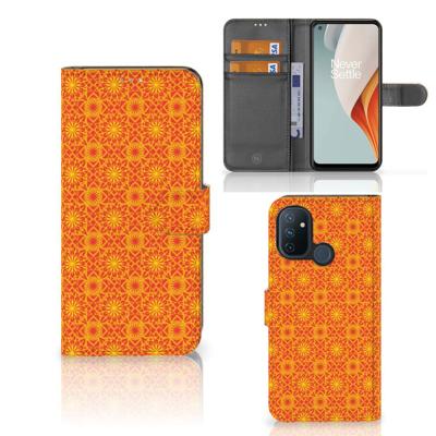 OnePlus Nord N100 | Telefoon Hoesje | Batik Oranje