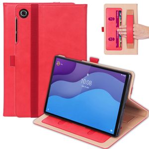 Luxe stand flip cover hoes - Lenovo Tab M10 HD Gen 2 (2e Generatie)- Rood