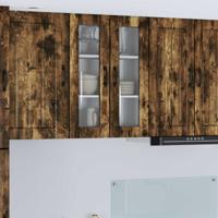 Keukenkast Gerookt eiken 60 x 31 x 80 cm Bewerkt hout