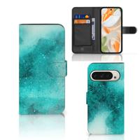 Hoesje Google Pixel 9 | 9 Pro Painting Blue | Portemonnee hoesje