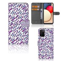 Samsung Galaxy A03s | Telefoon Hoesje | Feathers Color | Portemonnee hoesje
