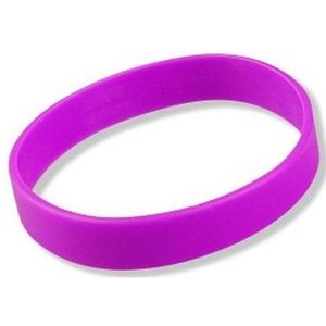 Siliconen armband neon paars