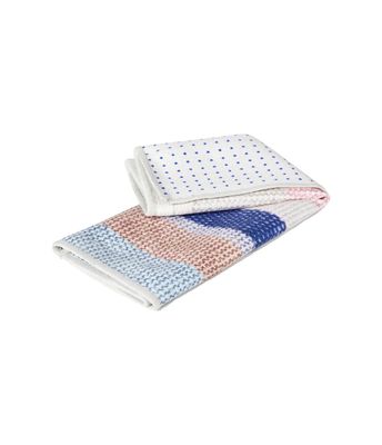 Manduka Yogitoes Skidless Yoga Handdoek Klein - Linen Stripe - Multicolor - 60 x 40 cm