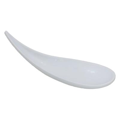 Gerimport Amuse/aperitief lepel - hapjes/tapas - 1x stuks - wit - melamine