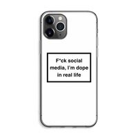 I'm dope: iPhone 11 Pro Max Transparant Hoesje