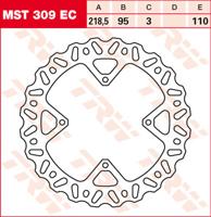 TRW Remschijf, remschijven voor de moto, MST309EC