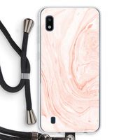 Peach bath: Samsung Galaxy A10 Transparant Hoesje met koord