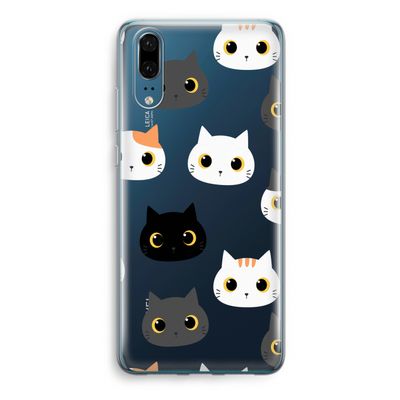Katten: Huawei P20 Transparant Hoesje