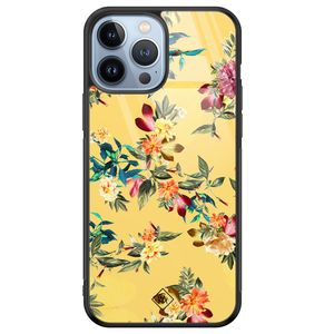 iPhone 13 Pro Max glazen hardcase - Florals for days