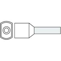 Geïsoleerde TwinAdereindhuls 0,5qmm Wit penlengte = 8mm