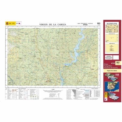 Topografische kaart 883 MT50 Virgen de la Cabeza | CNIG - Instituto Geográfico Nacional1