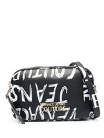 Versace Jeans Couture sac à bandoulière à logo imprimé - Noir